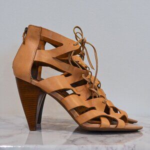 FRANCO SARTO | NUDE LACE UP HEEL